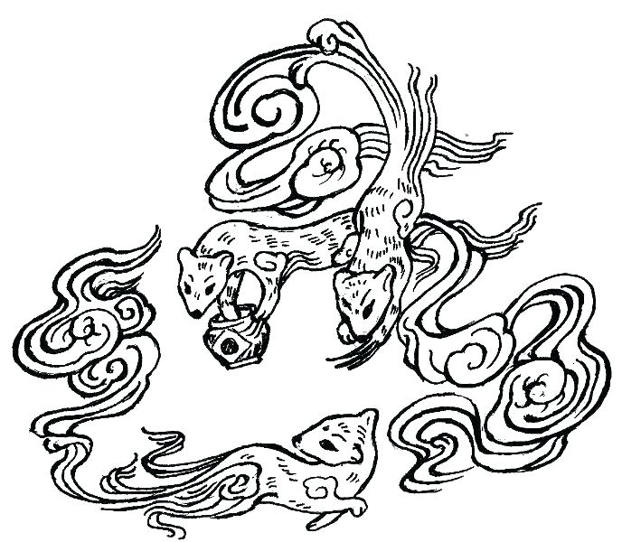 688x600 Ferret Coloring Pages Brown Ferret Coloring Page Black Footed