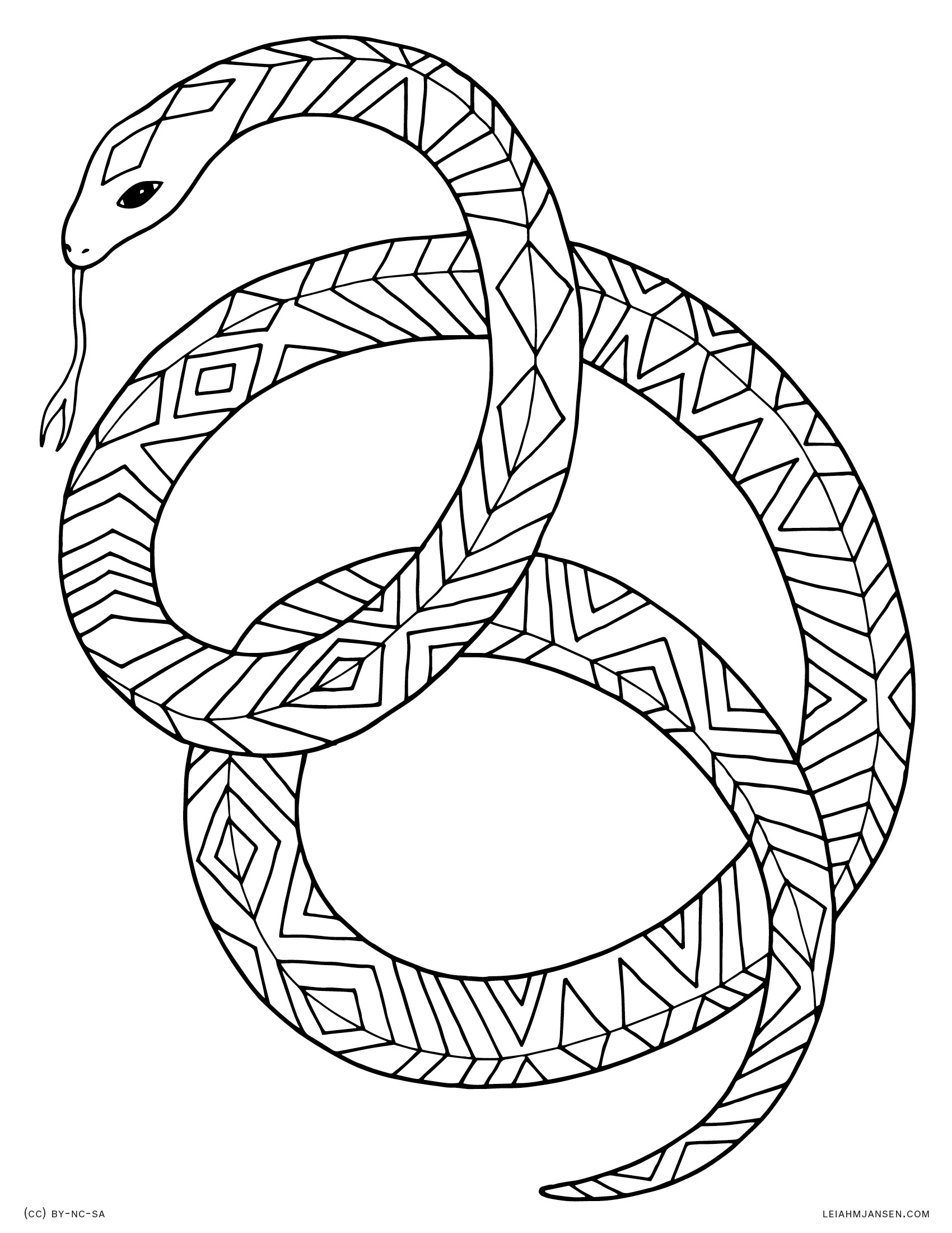 1700x2200 Free Black Mamba Coloring Pages Snakes Within Snake Bookmontenegro