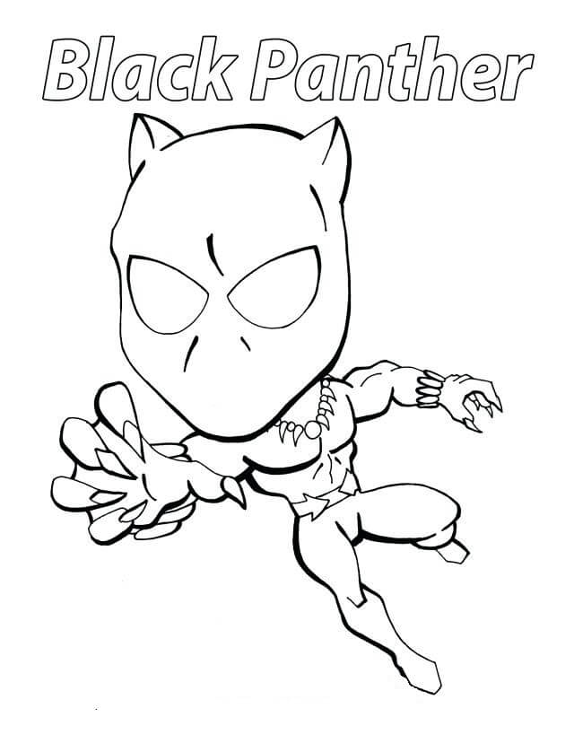 640x828 Free Printable Black Panther Coloring Pages