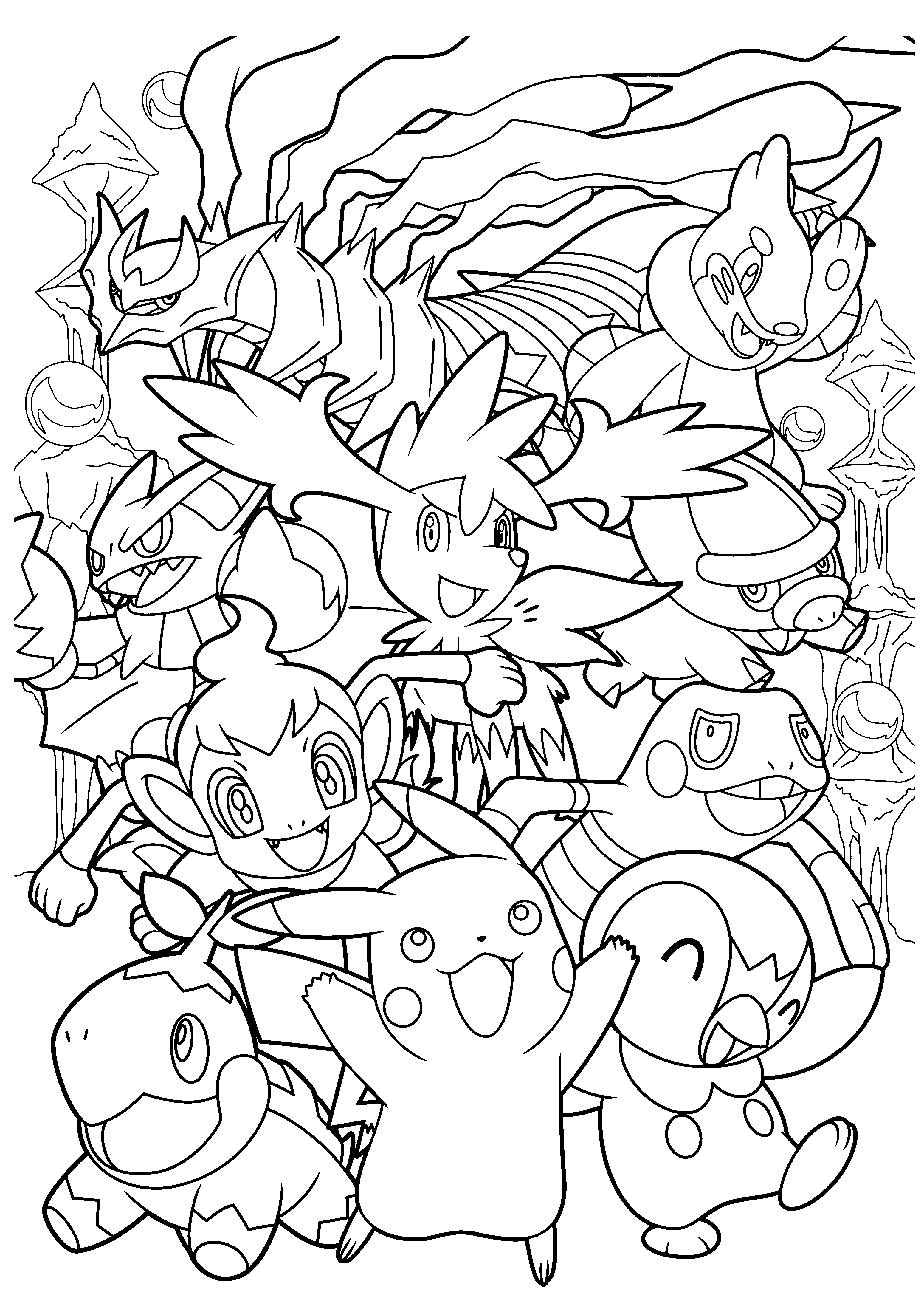 3100x4400 Coloring Page Tv Series Coloring Page Pokemon Diamond Pearl