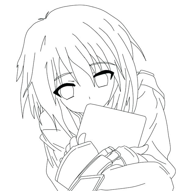 600x625 Cartoon Girl Coloring Pages Good Anime People Coloring Pages Kids
