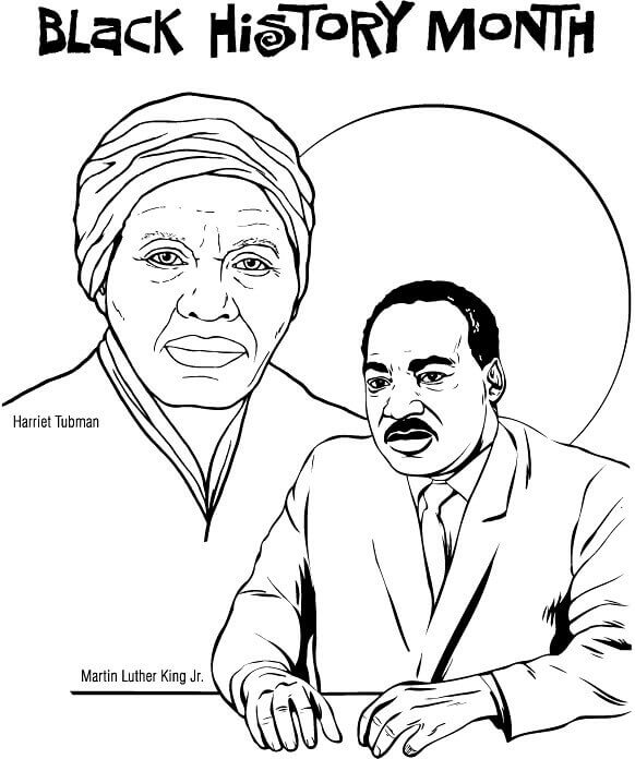 582x696 Free Printable Black History Month Coloring Pages