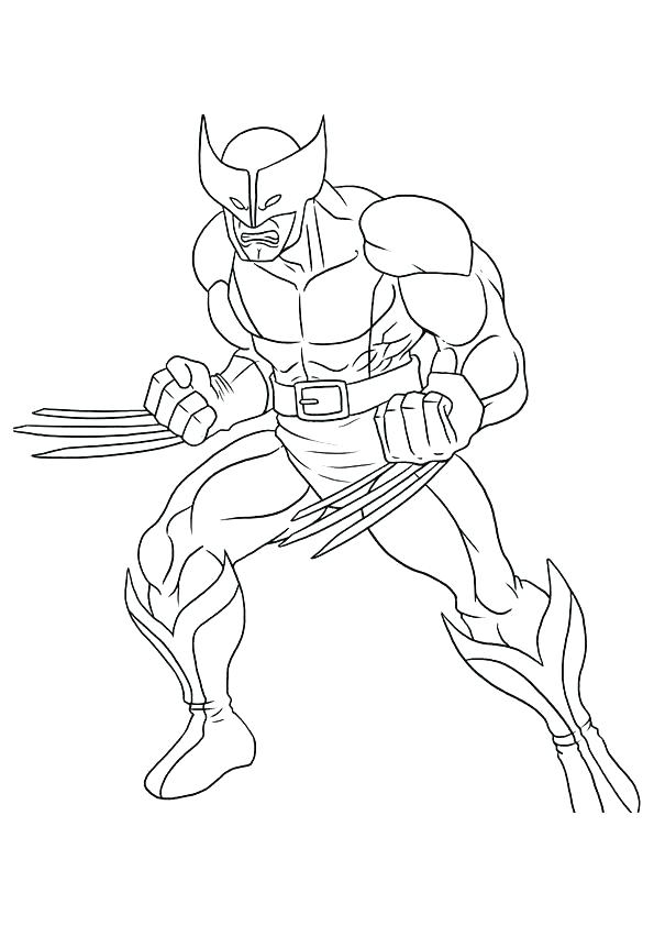 595x842 Outstanding Free Printable Spiderman Coloring Pages Wolverine