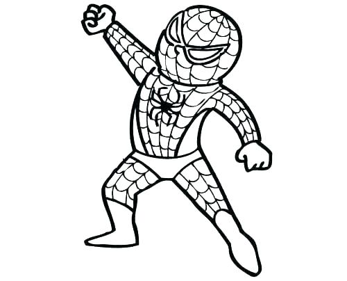 500x404 Black Spiderman Coloring Pages Free