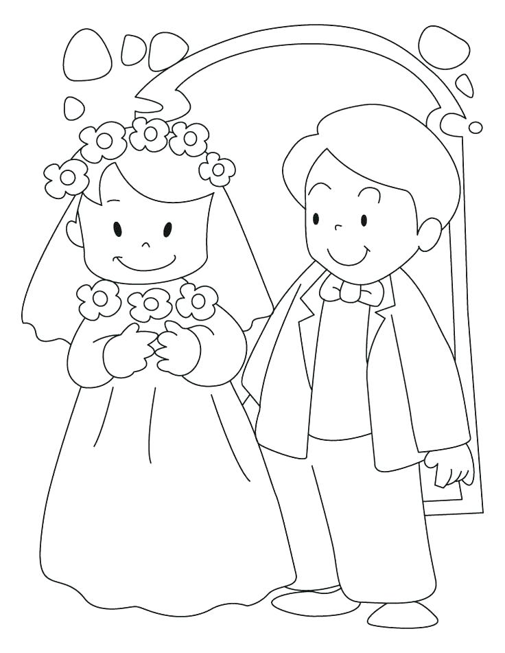 736x951 Free Wedding Coloring Pages Wedding Bouquet Coloring Pages Kids