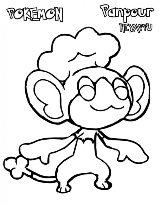 550x711 Pokemon White Coloring Pages