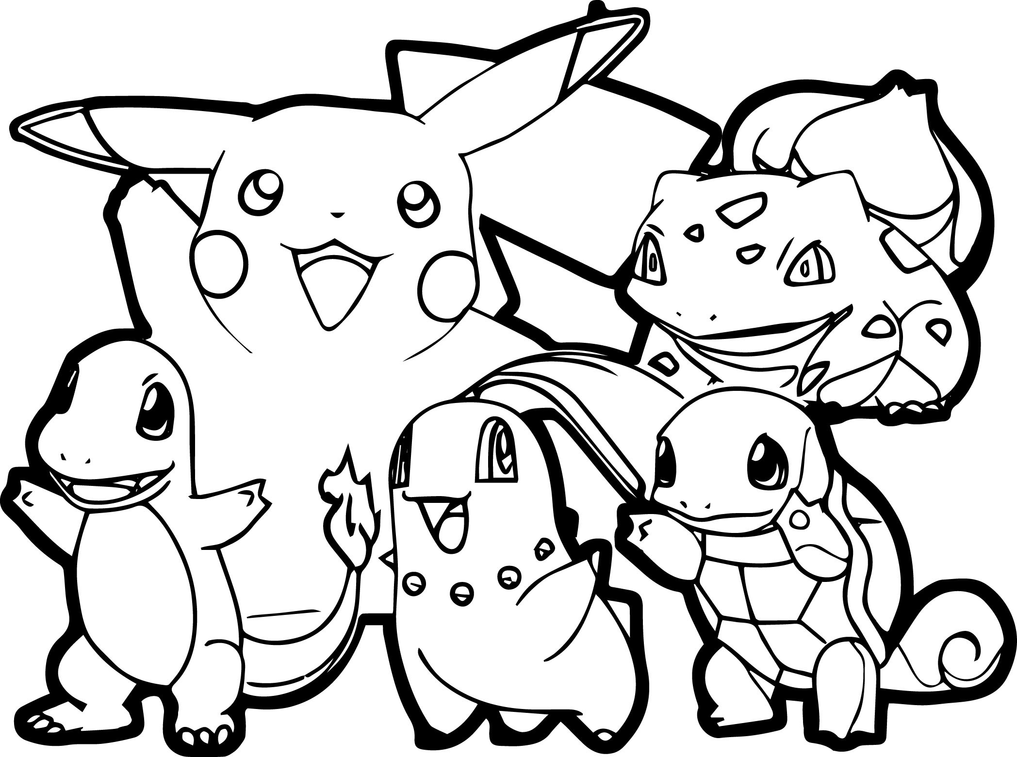 2096x1561 Colorings Of Pokemon Pikachu Eevee X And Y Mega Evolution