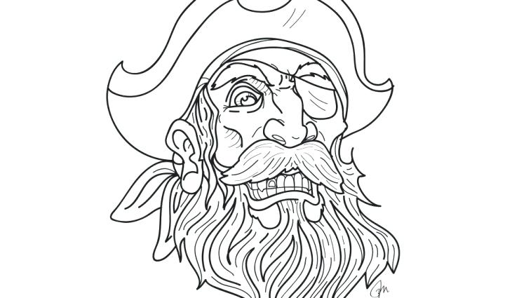 750x425 Pirate Hat Coloring Page X Coloring Pages Christmas For Adults