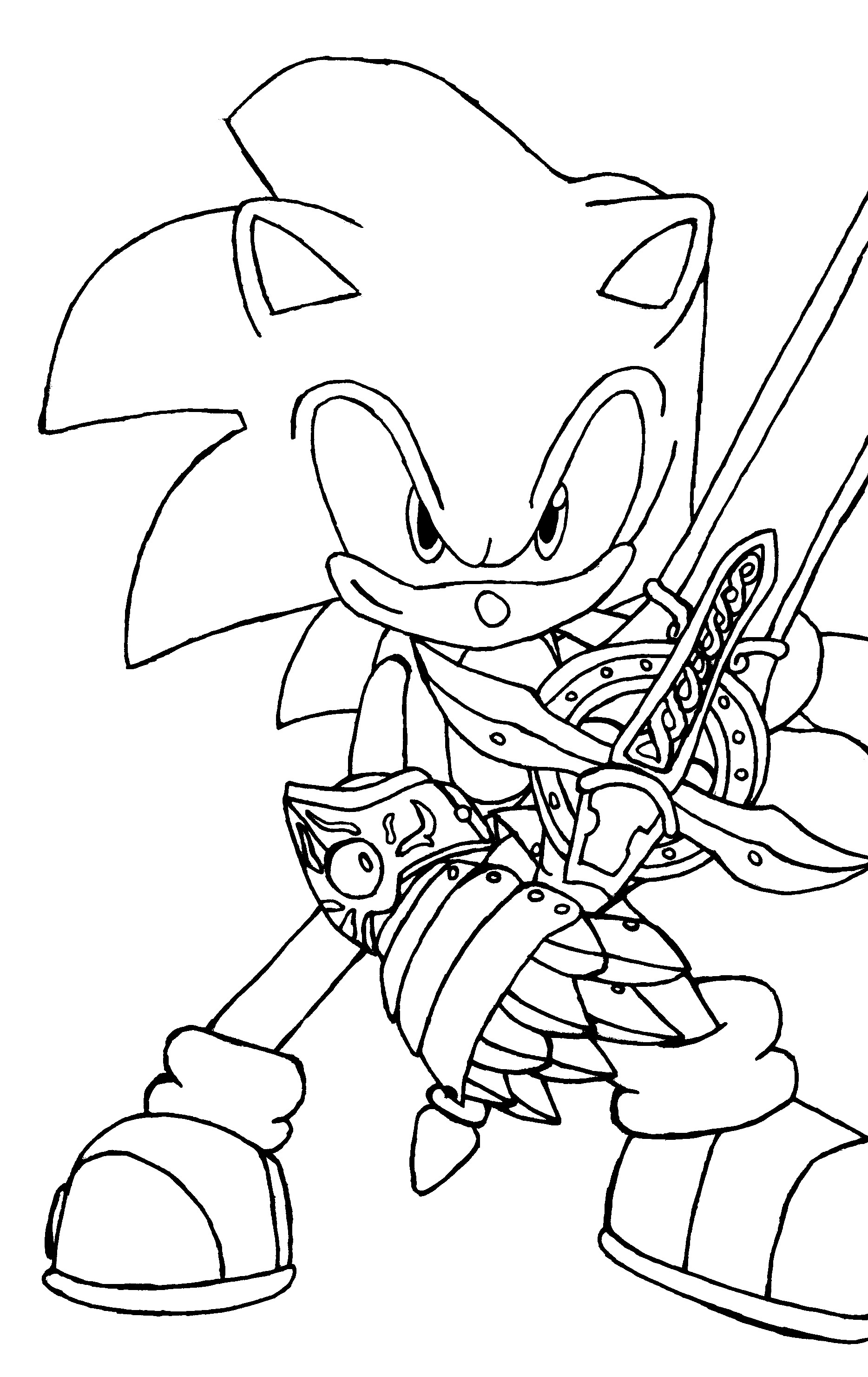1868x2961 Sonic Hedgehog Coloring Book Pages Sonic Blade Coloring Page Kids