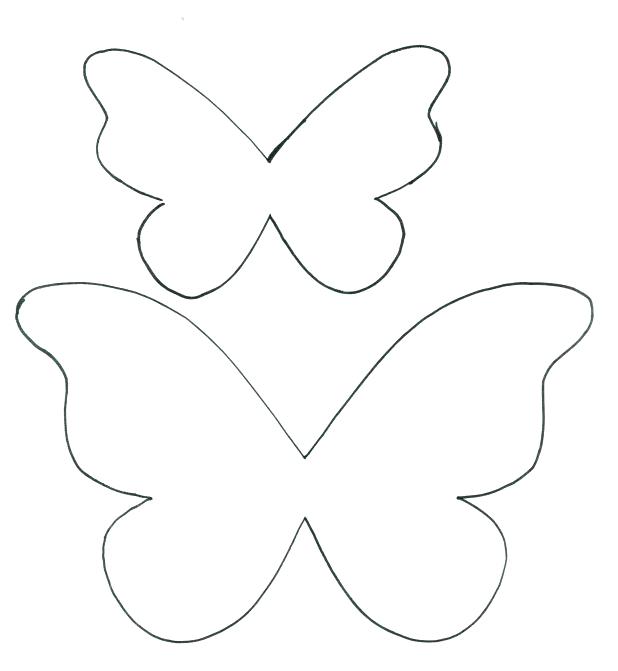 618x671 Butterfly Blank Outline Kids Coloring Coloring Pages Astonishing