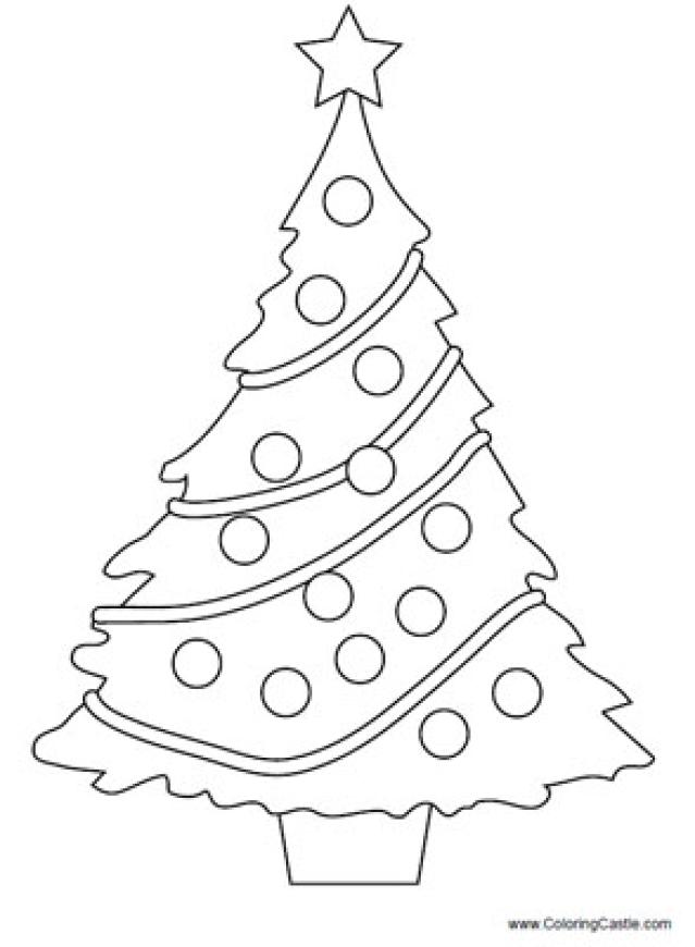 639x870 Blank Christmas Tree Coloring Pages