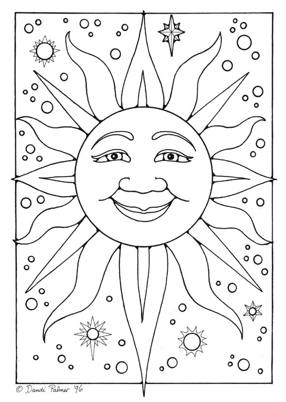 581x816 Blank Colouring Pages