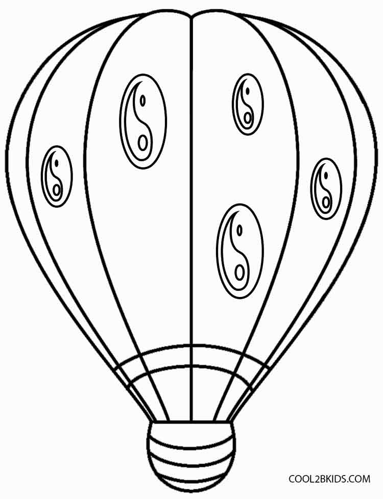 750x978 Printable Hot Air Balloon Coloring Pages For Kids