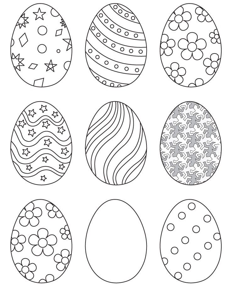 738x954 Easter Coloring Pages Egg
