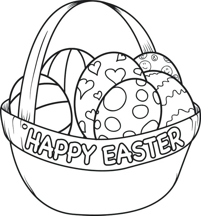 650x700 Coloring Page Easter Egg