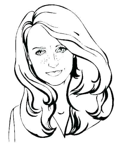411x497 Feeling Faces Coloring Pages Blank Face Coloring Page Girl Face