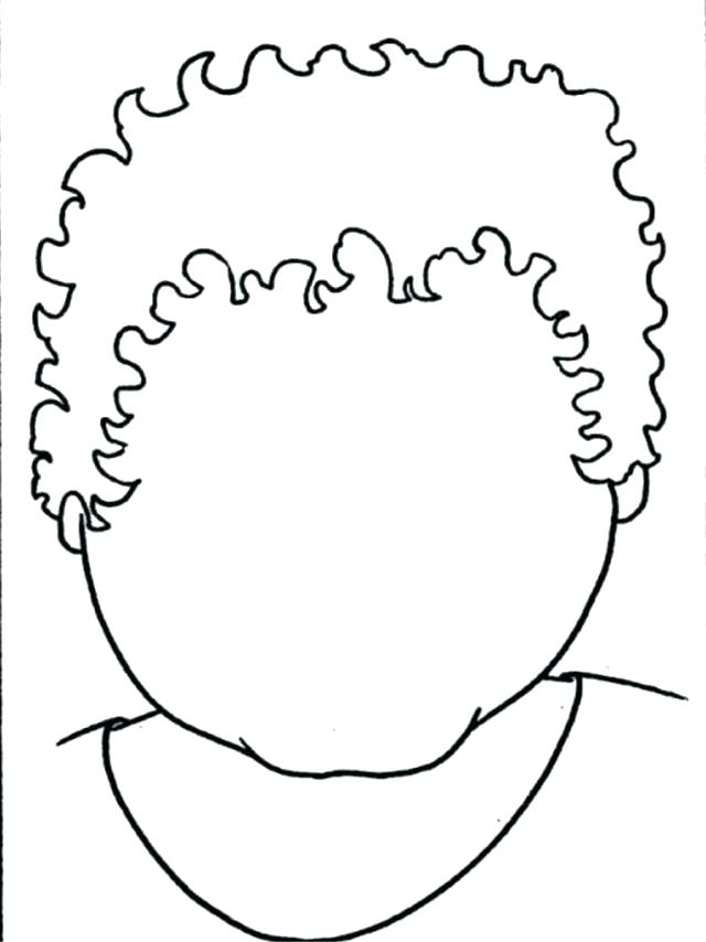 640x854 Blank Face Coloring Page