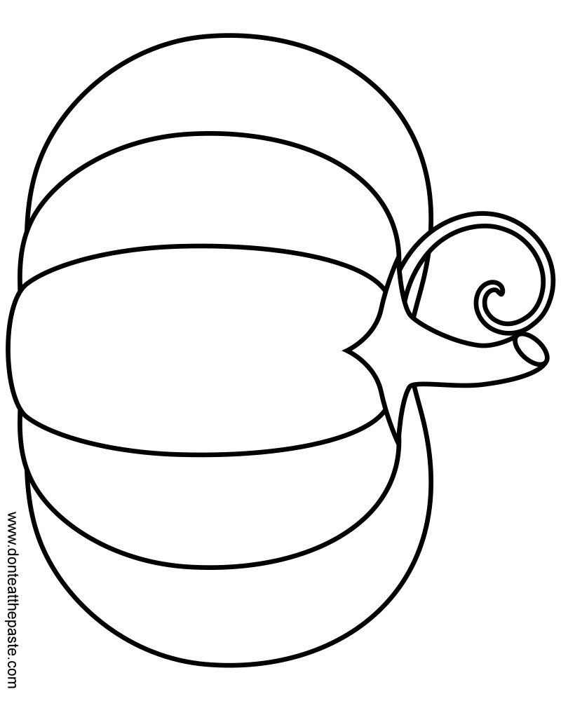 800x1000 Focus Plain Pumpkin Coloring Pages To Print