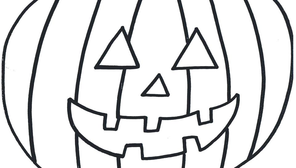 960x544 Pumpkin Coloring Pattern Blank Pumpkin Printable Coloring Page