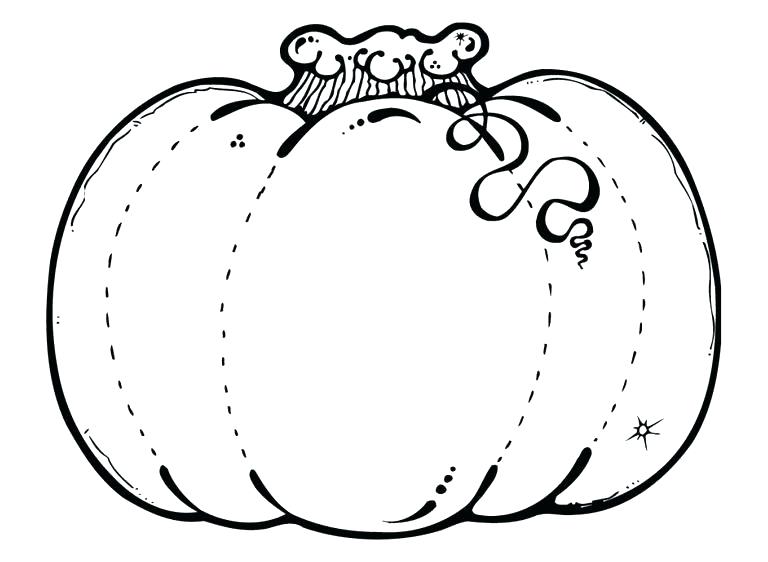 768x562 Blank Pumpkin Coloring Page