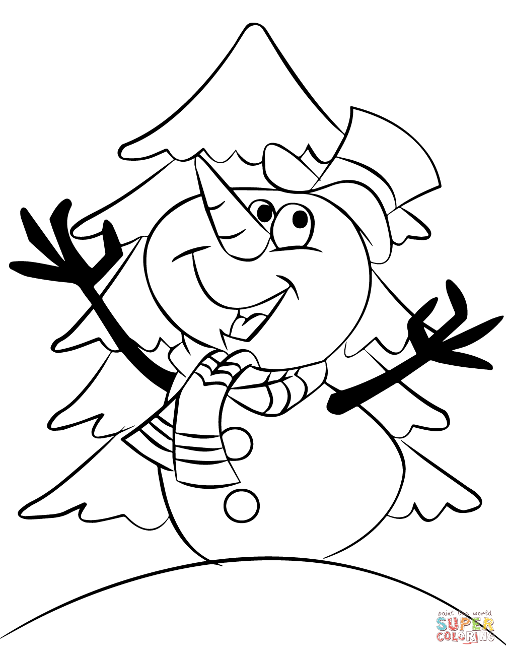 1005x1300 Full Snowman Coloring Pages Frosty The Page Fr