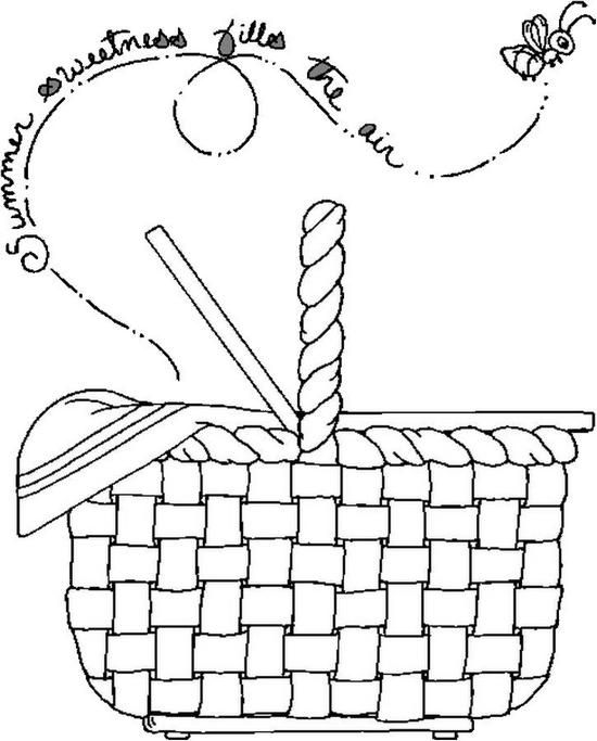 550x683 Picnic Blanket Coloring Pages