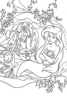 236x344 The Little Mermaid Coloring Pages Coloring Pages
