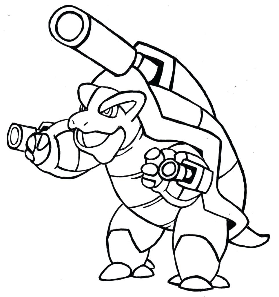 963x1024 Blastoise Coloring Page Pages