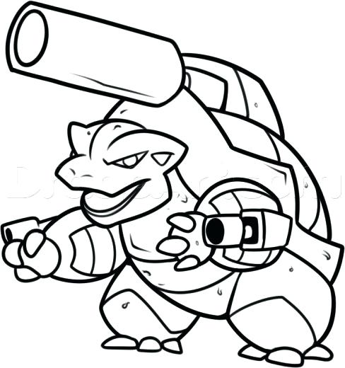 488x520 Pokemon Coloring Pages Mega Blastoise Coloring Pages Mega
