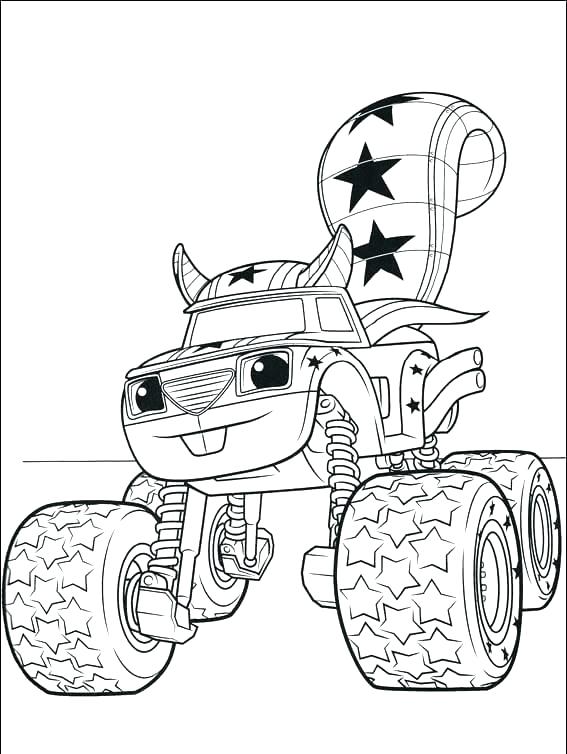 567x754 Blaze And Monster Machines Coloring Pages Blaze
