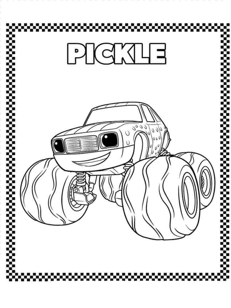 750x1000 Blaze And The Monster Machines Coloring Pages