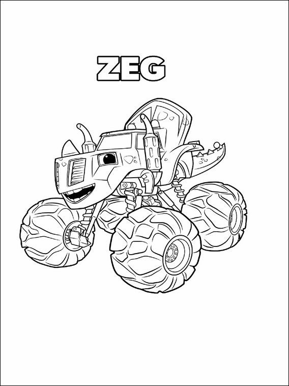 568x758 Blaze And The Monster Machines Coloring Pages Coloring Pages