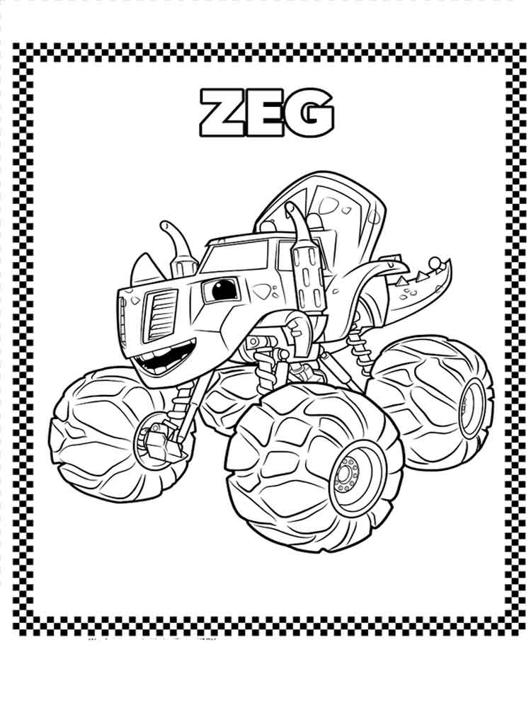 750x1000 Blaze And The Monster Machines Coloring Pages Coloring