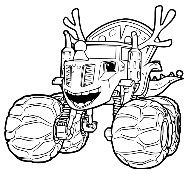640x581 Blaze And The Monster Machines Coloring Pages