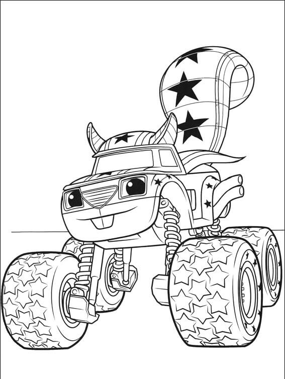 567x754 Top Blaze And The Monster Machines Coloring Pages