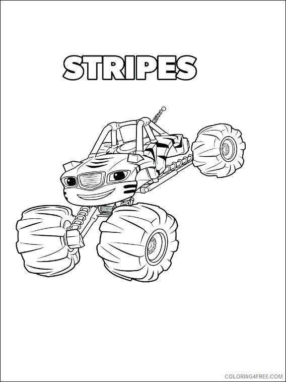 568x758 Blaze The Monster Truck Coloring Pages As Well As Blaze