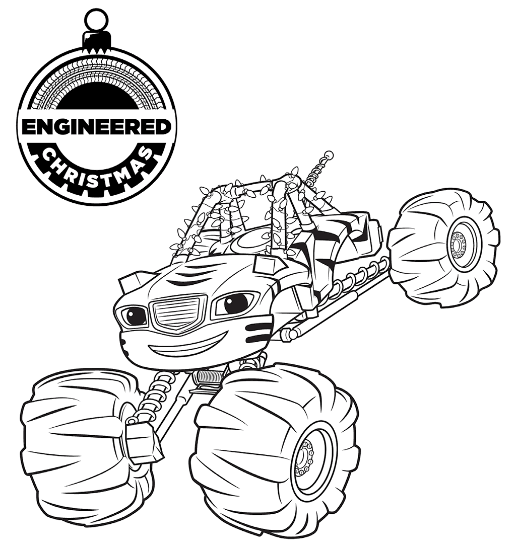 1024x1095 Blaze And The Monster Machines Coloring Pages