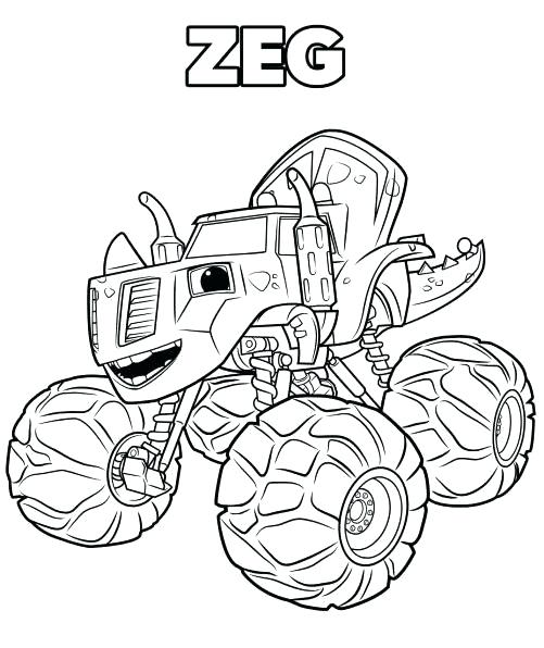 501x596 Blaze And The Monster Machine Coloring Pages Coloring Pages Print