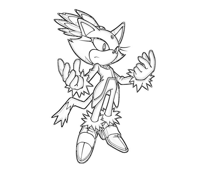 800x667 Blaze The Cat Coloring Pages Sonic Generations Blaze The Cat