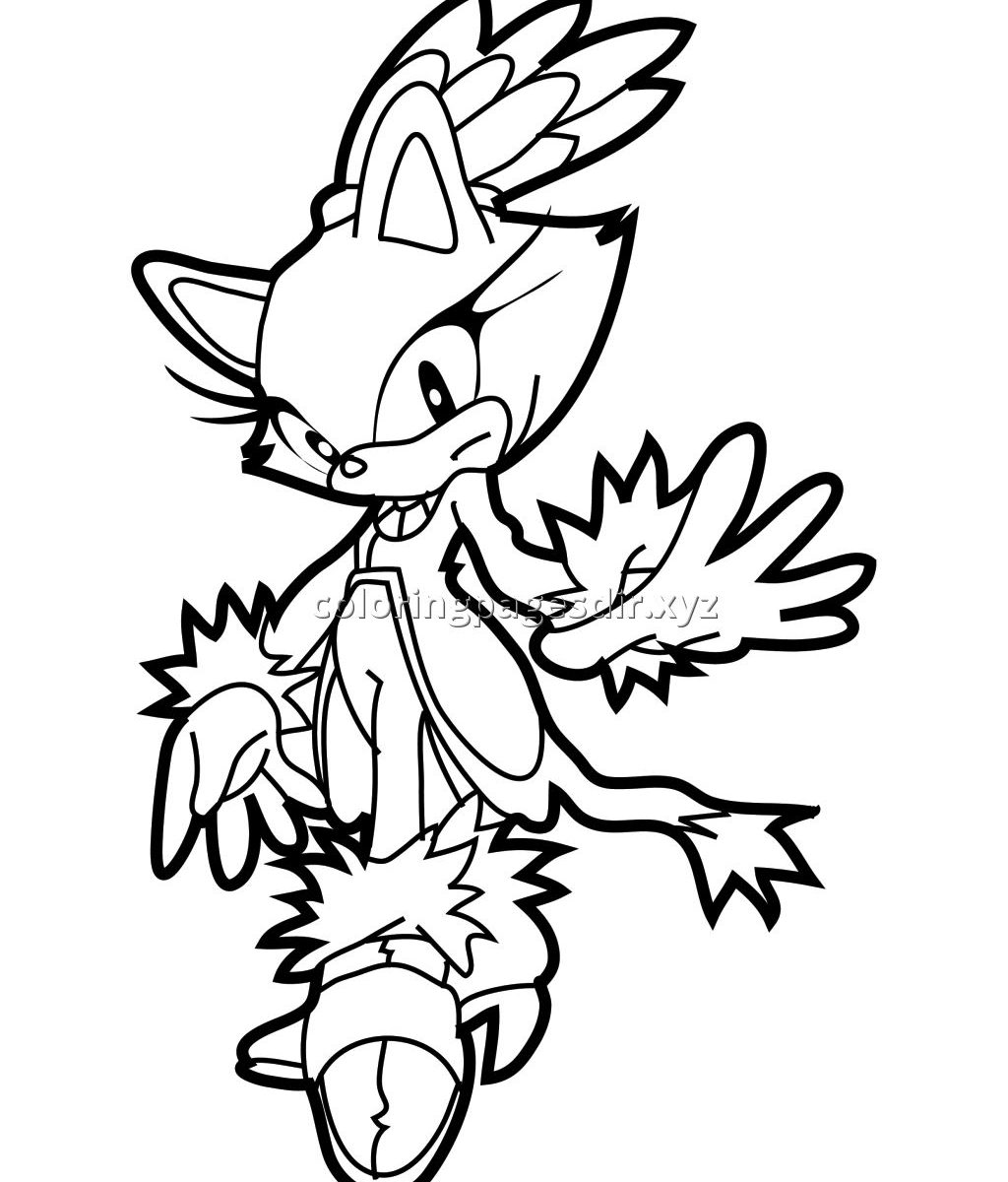 1024x1200 Coloring Page Blaze The Cat To Print Pages Cartoon Cartoons