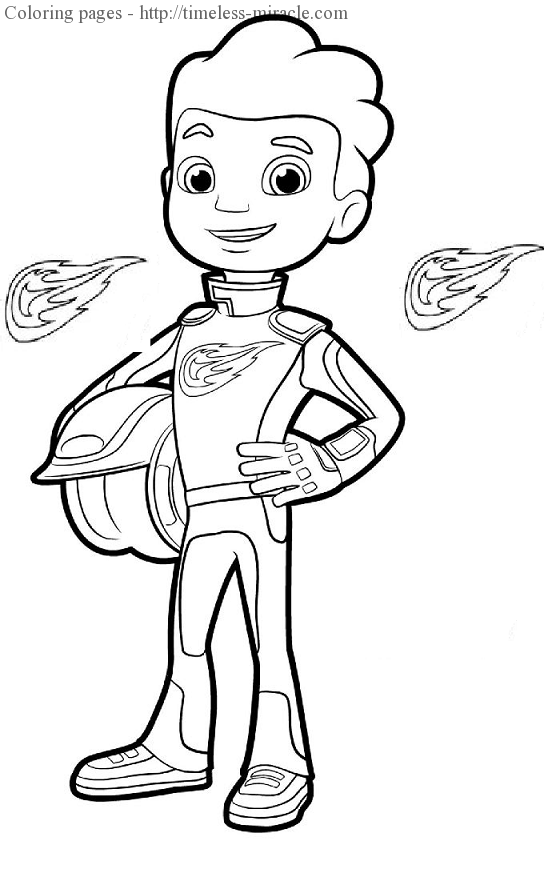 560x869 Blaze Monster Machine Coloring Page