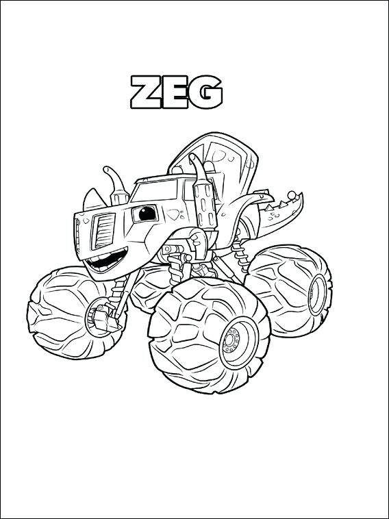 568x758 Blaze And The Monster Machine Coloring Pages Blaze And The Monster