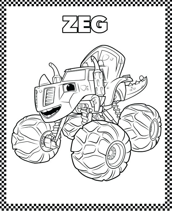 558x685 Blaze And The Monster Machines Coloring Pages