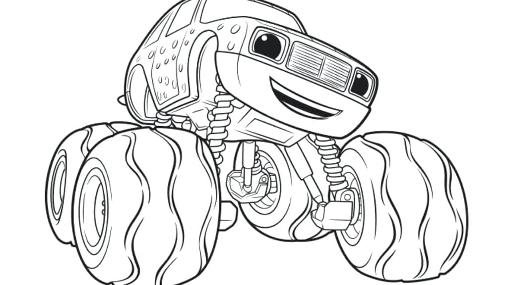 1024x576 Blaze And The Monster Machines Coloring Pages Blaze Coloring Pages