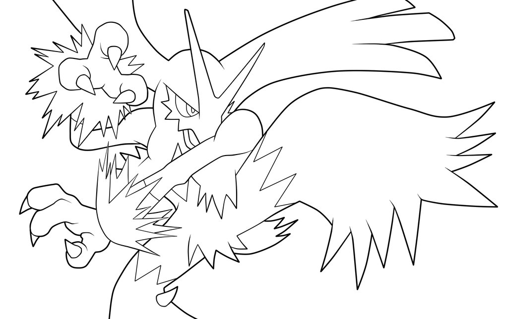 1024x644 Pokemon Coloring Pages Blaziken