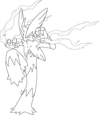 414x480 Mega Diancie Coloring Pages Mega Blaziken Pokemon Coloring Page