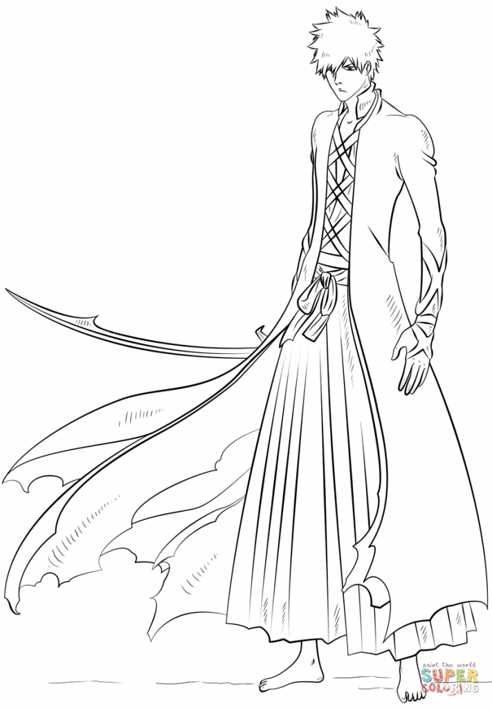 711x1024 Bleach Ichigo Coloring Pages