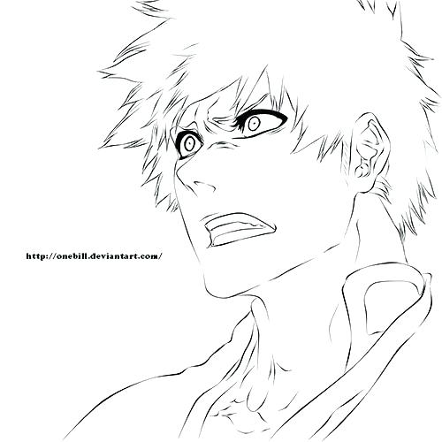 500x500 Anime Coloring Pages Online Coloring Anime Pages Plus Of Bleach