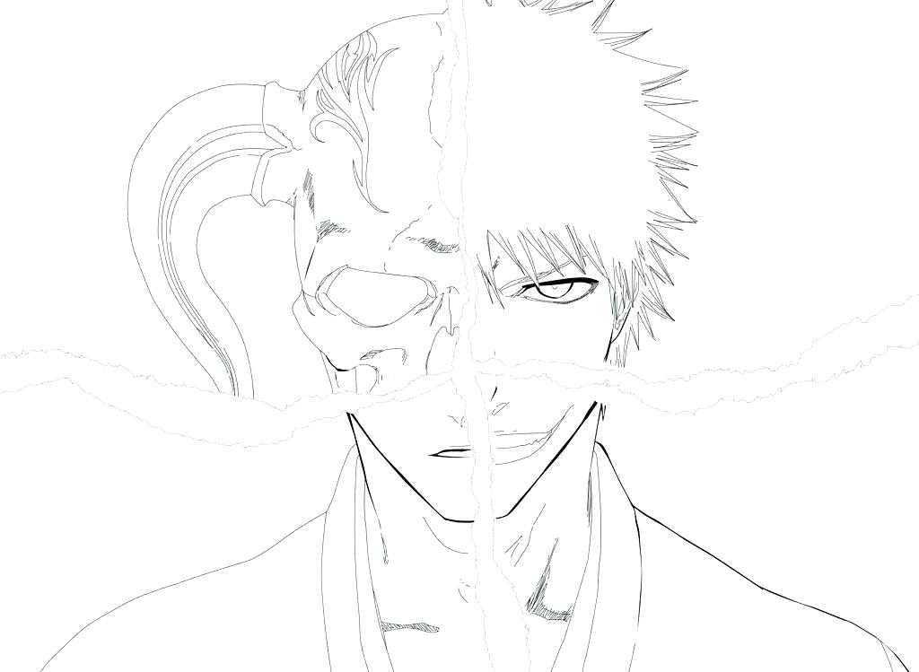 1024x749 Ichigo Coloring Pages Bleach Color Pages Bleach Coloring Pages