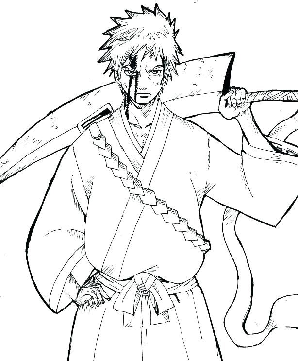 614x743 Ichigo Coloring Pages Bleach Color Pages Bleach Zodiac Signs